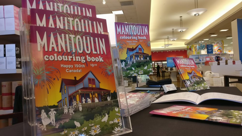 manitoulin coloring book release launch now available chapters sudbury ontario canada publishing canadian art